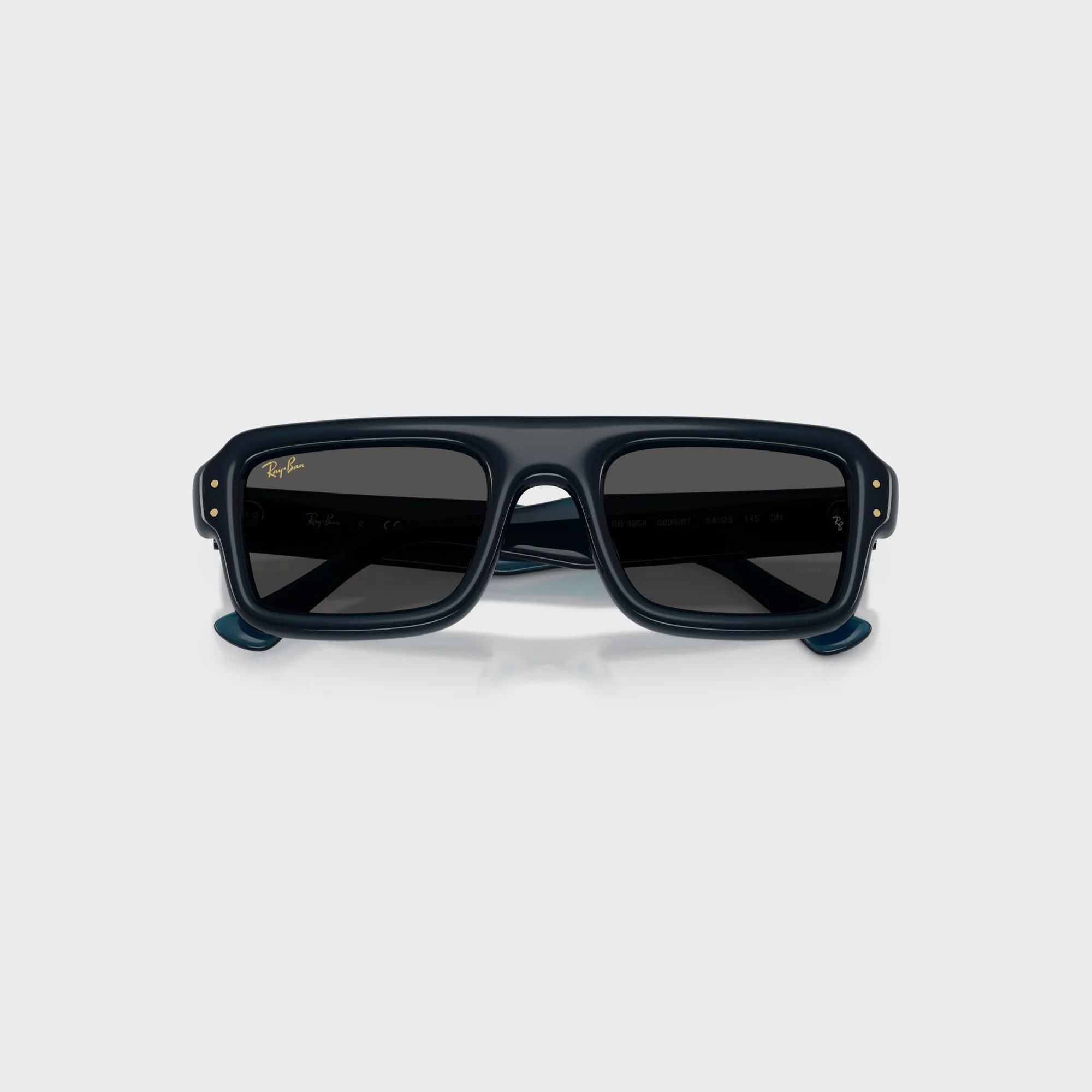 Ray-Ban x A$AP Rocky Flacko Puffer Sunglasses - Transparent Blue Frame / Dark Grey Lens sold by Kith product image thumbnail 3