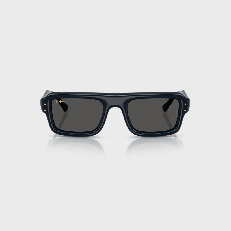 Ray Ban x A$AP Rocky Flacko Puffer Sunglasses - Transparent Blue Frame / Dark Grey Lens made by Ray-Ban