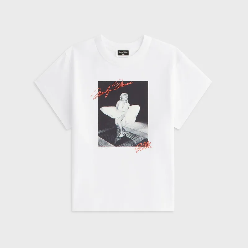 Kith Women for Marilyn Monroe Skirt Mulberry Vintage Tee - White made by Kith
