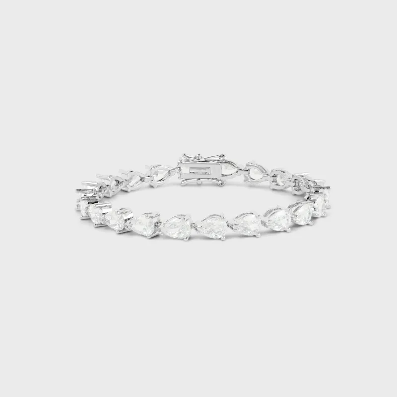 Crystal Haze Pear Bracelet - Clear made by Crystal Haze