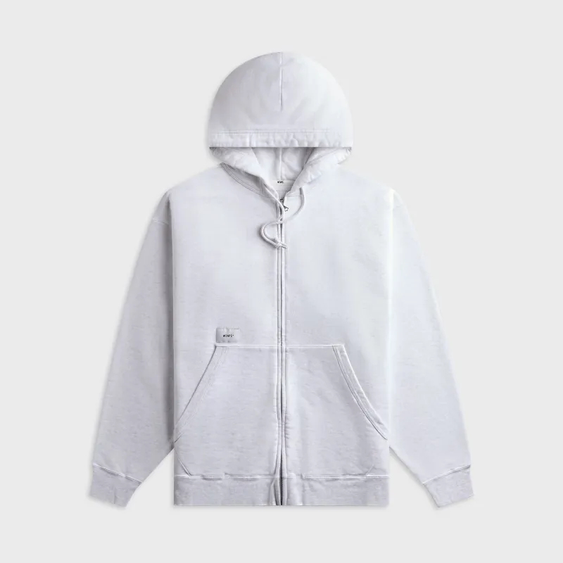 WTAPS Throwdy Cotton Zip Hoody - Light Gray made by WTAPS