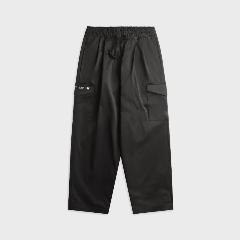 WTAPS MILT2601 Poly Satin Trouser - Black made by WTAPS