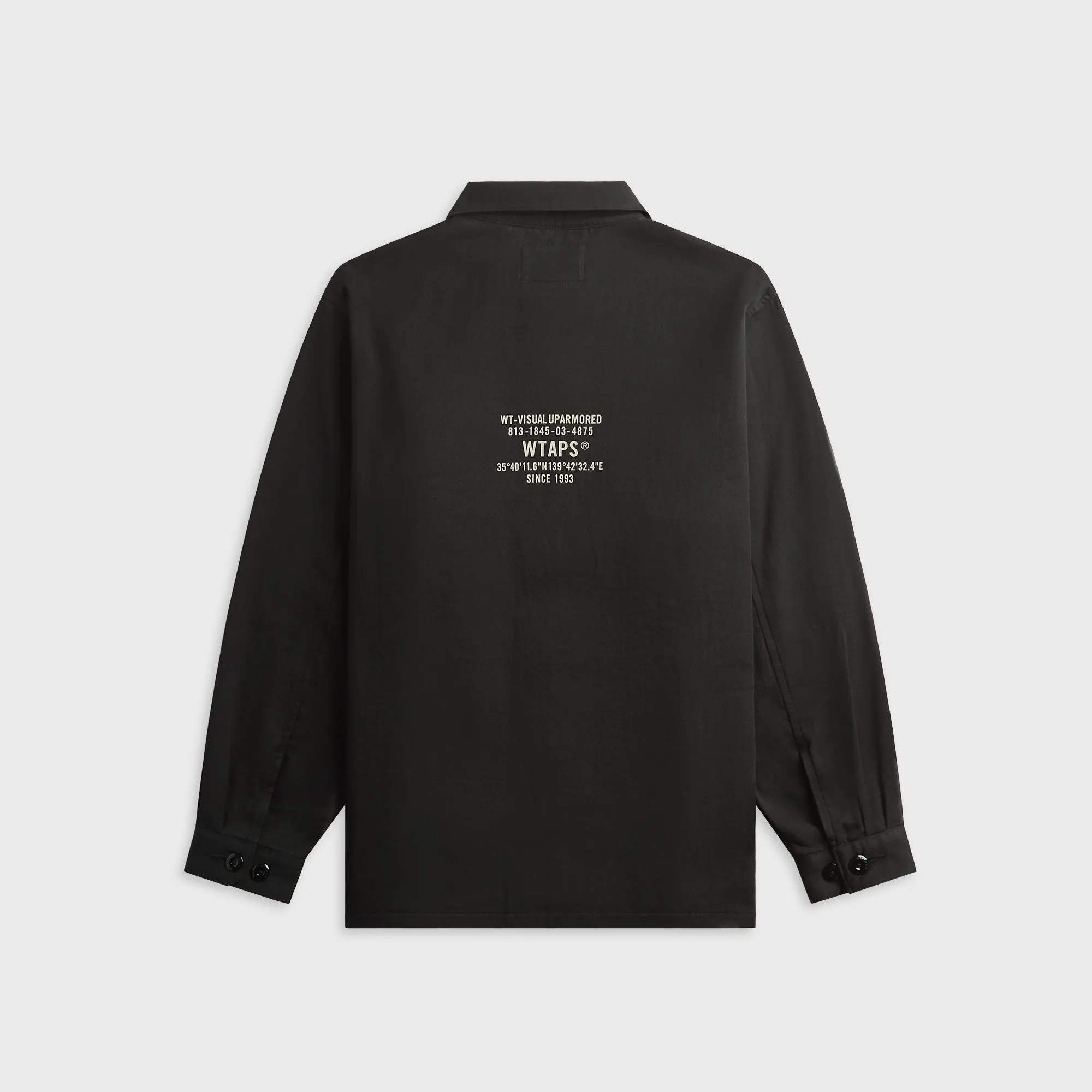 WTAPS CBW Cotton Twill Long Sleeve Shirt - Black sold by Kith product image thumbnail 2