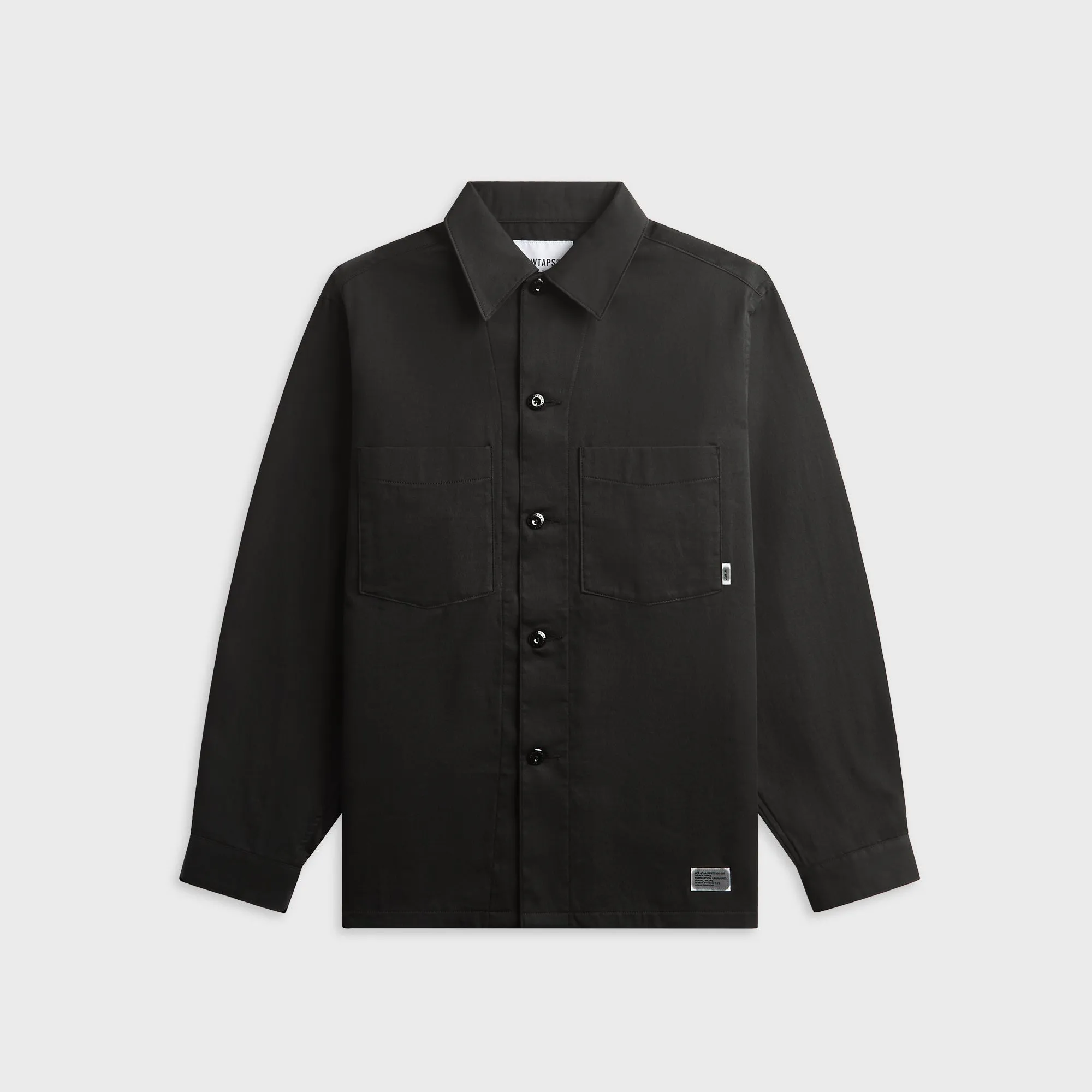 WTAPS CBW Cotton Twill Long Sleeve Shirt - Black sold by Kith