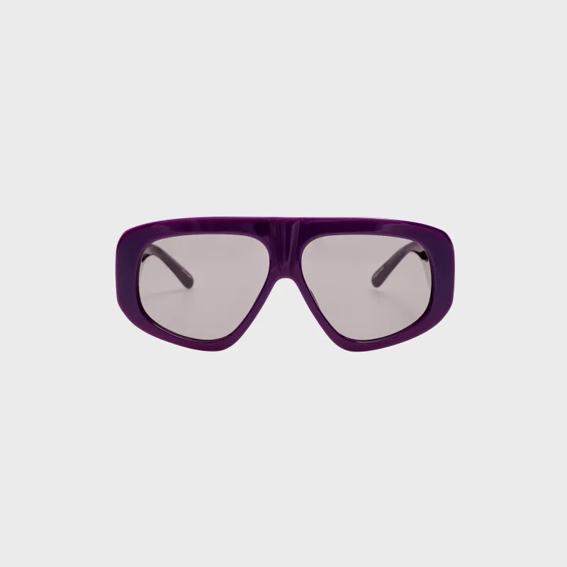 The Attico Milano Sunglasses - Mauve / Silver made by The Attico