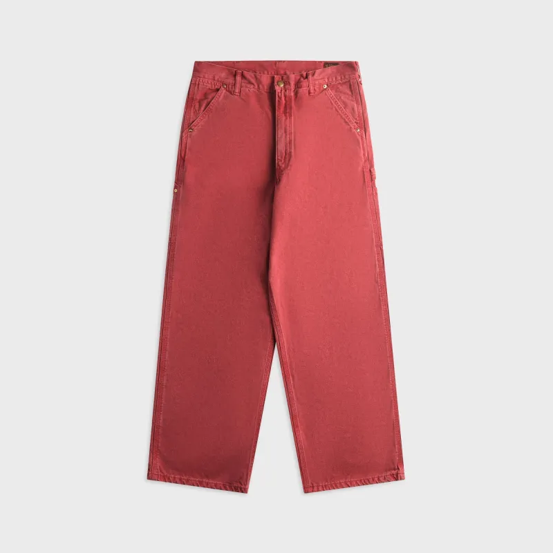 orSLOW Dad Fit Oxford Painter Pant - Red made by orSlow