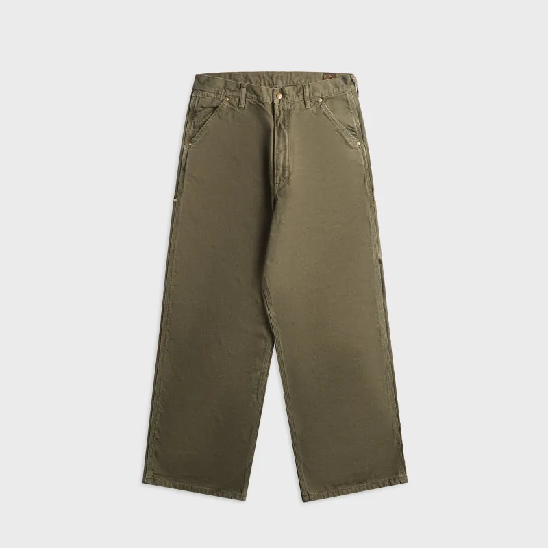 orSLOW Dad Fit Oxford Painter Pant - Army Green made by orSlow