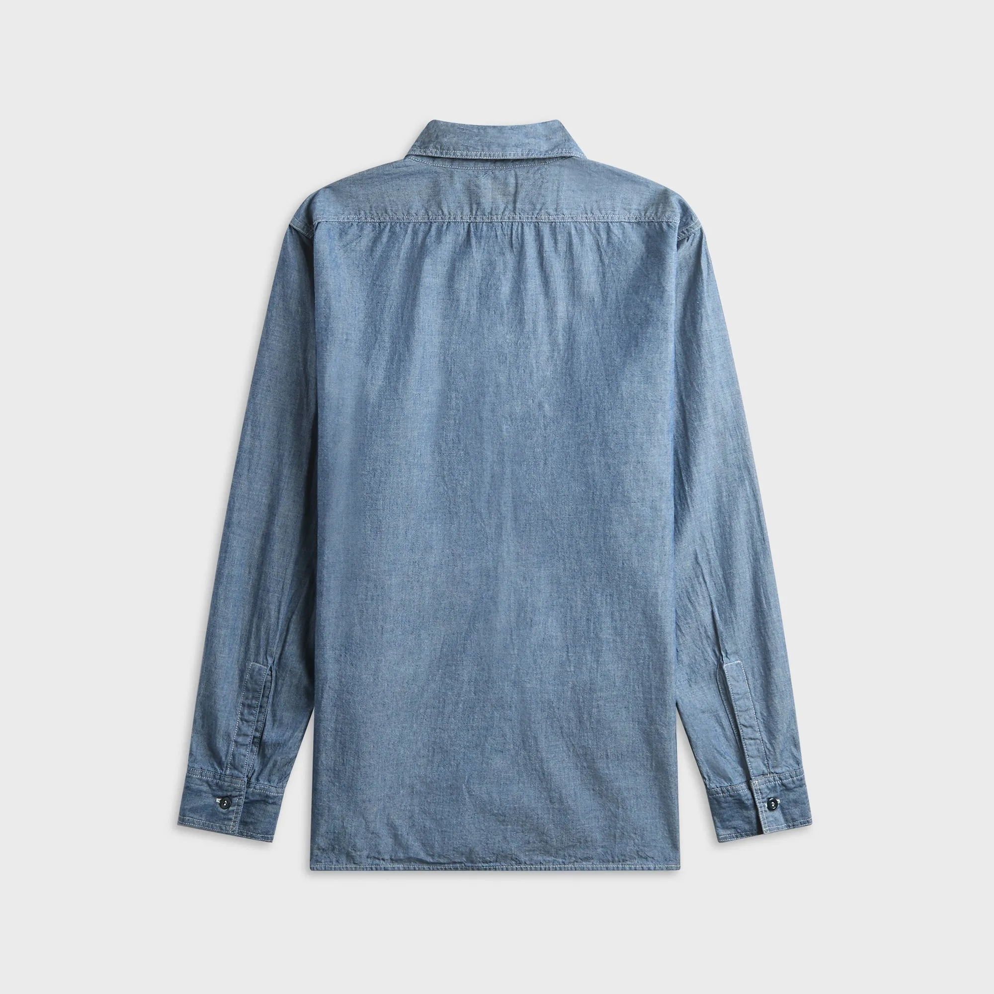 orSLOW 105 Relax Fit Work Shirt - Chambray sold by Kith product image thumbnail 2