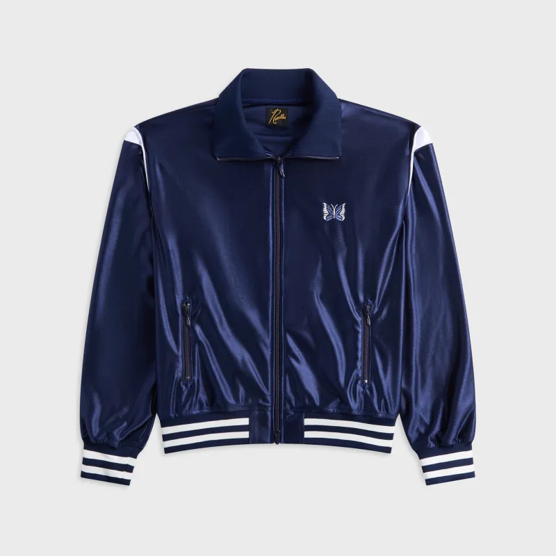 Needles Tricot Sateen Track Jacket - Navy made by Needles