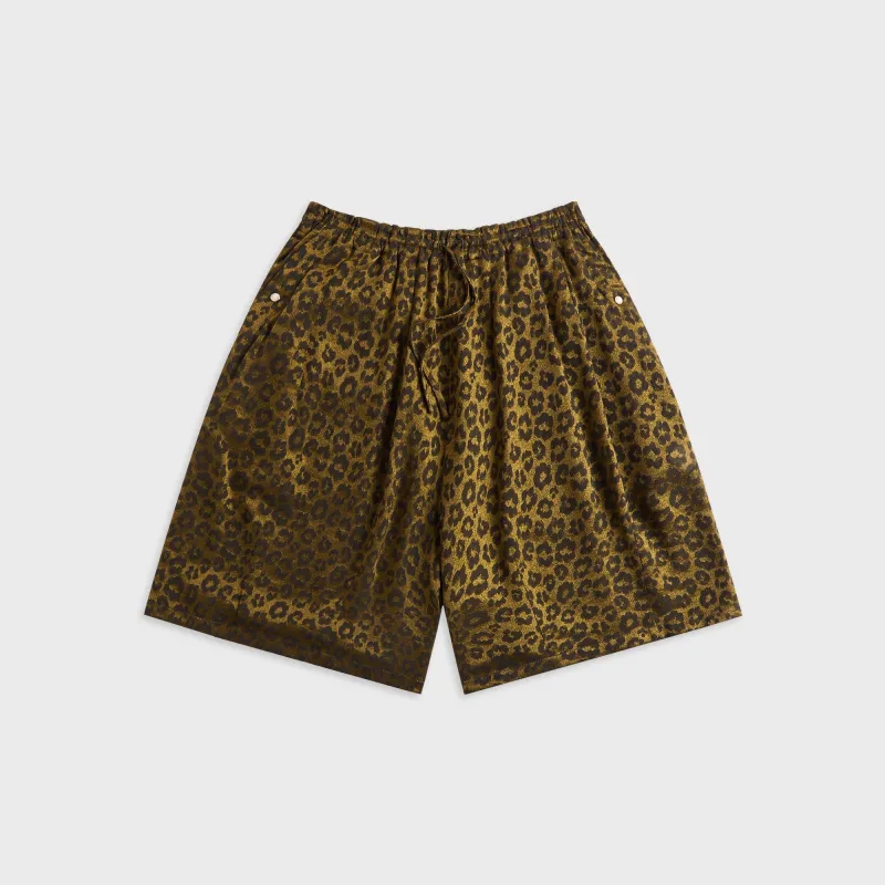 Needles Micro Shadow Plaid String Cowboy H.D. Short - Gold made by Needles
