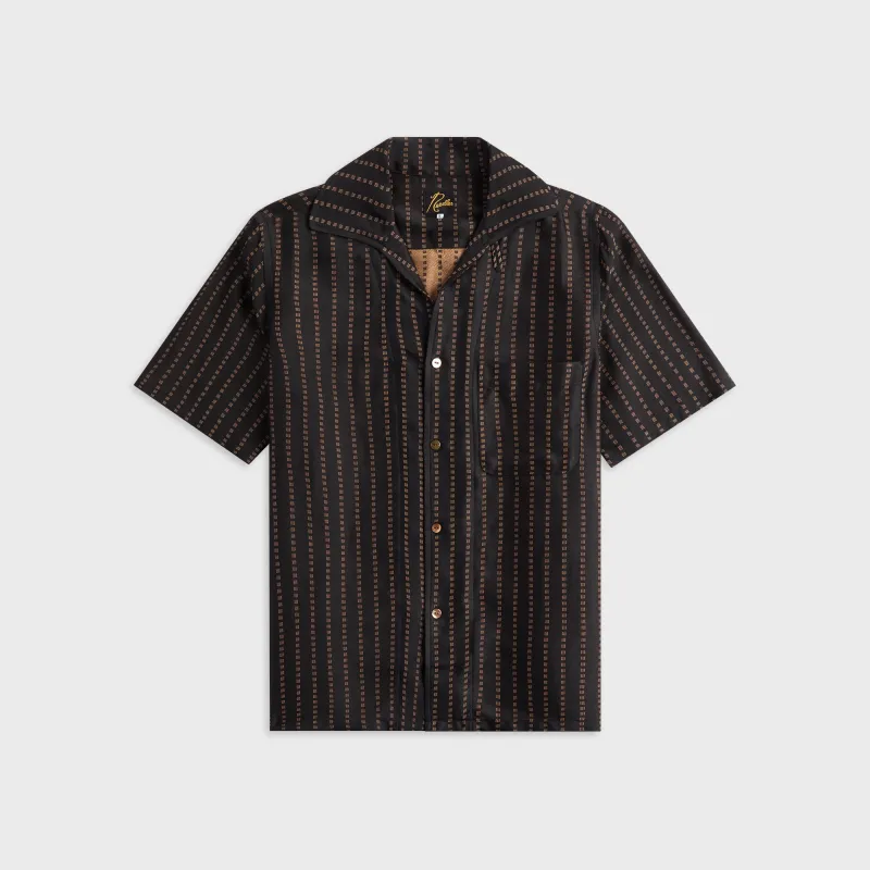 Needles Jacquard Cloth Italian Collar Shirt - Square made by Needles