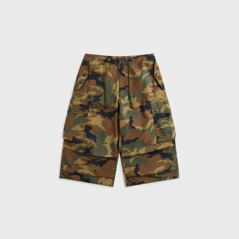 Needles Field Cotton Ripstop Short - Woodland made by Needles