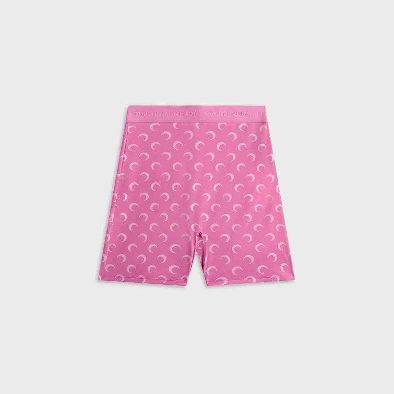 Marine Serre Moon Printed Jersey Mini Short - Pink made by Marine Serre