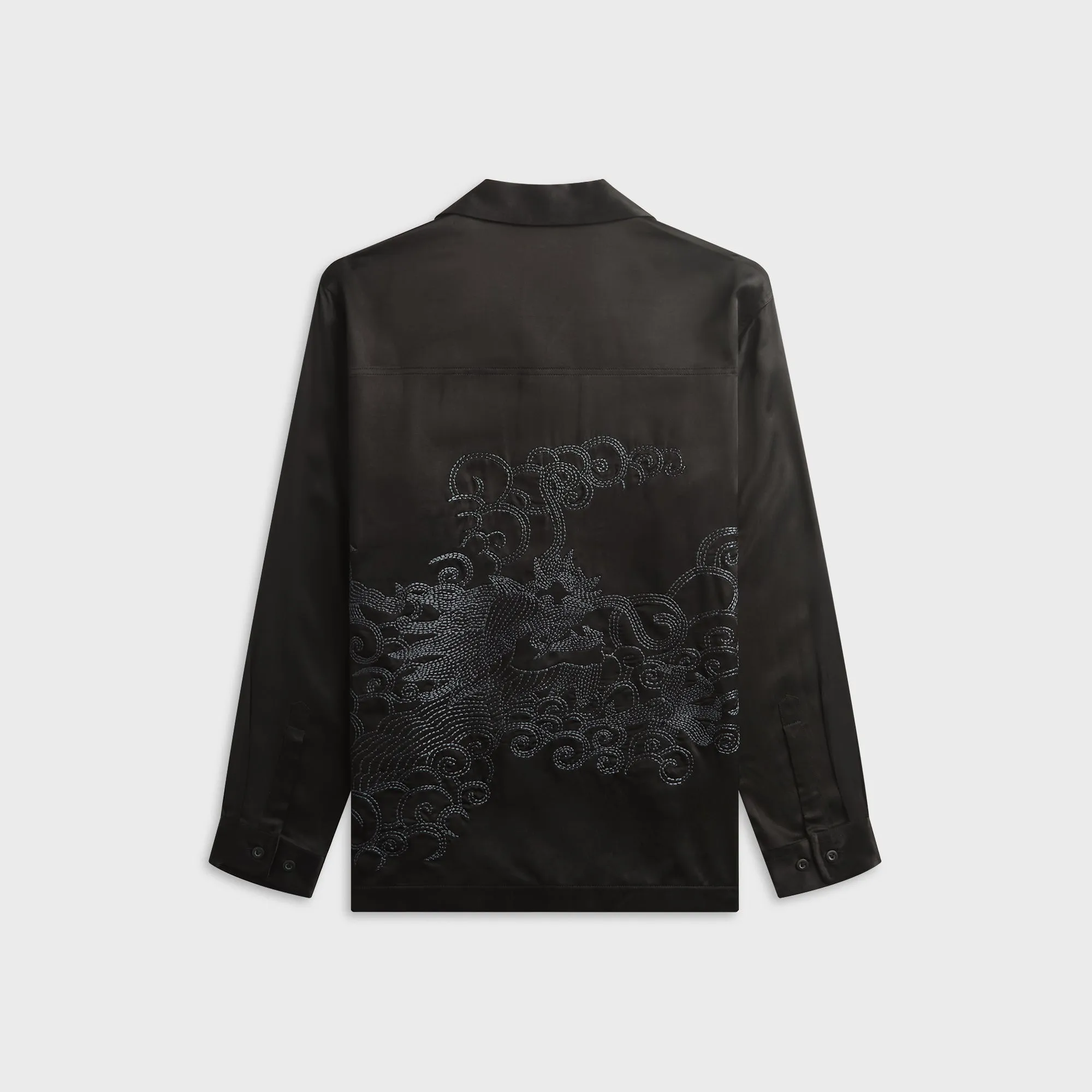 Maharishi 7365 Ascending Dragon Cupro Shirt - Black sold by Kith product image thumbnail 2