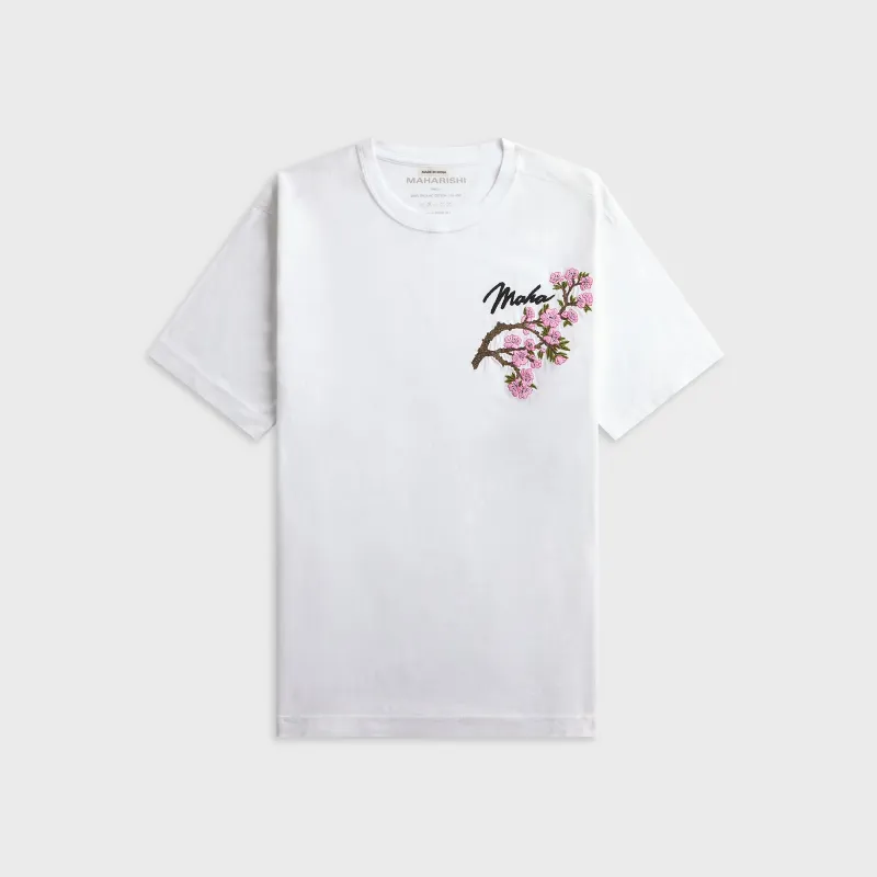 Maharishi 7352 Sakura Serenity Short Sleeve Tee - White made by Maharishi