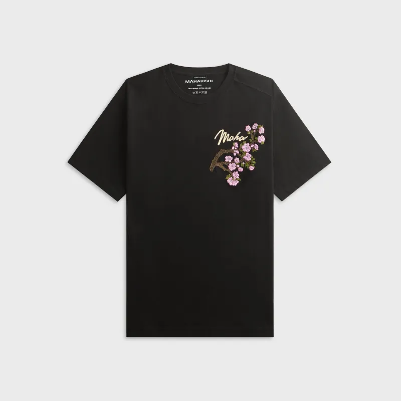 Maharishi 7352 Sakura Serenity Short Sleeve Tee - Black made by Maharishi