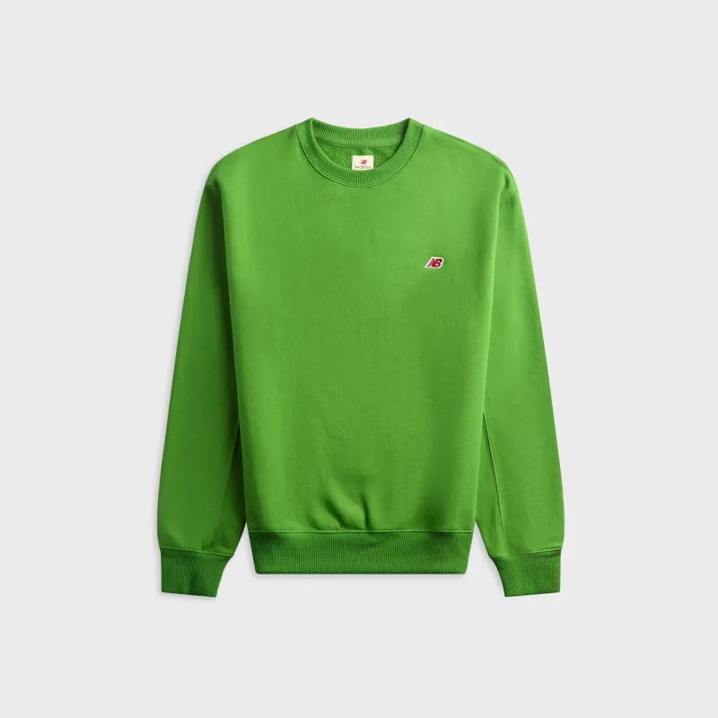 New Balance Made in USA Core Crewneck Sweatshirt - Alpine Green / Athletic Grey made by New Balance