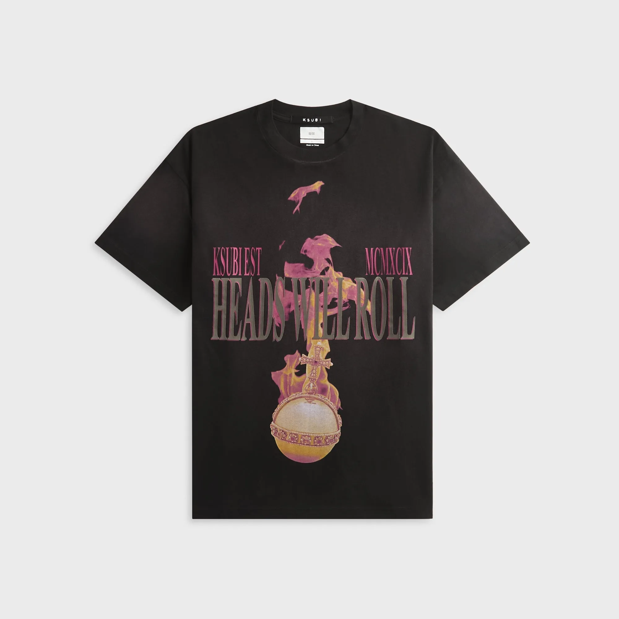 Ksubi H.W.R Sid Tee - Sunbleach Black sold by Kith