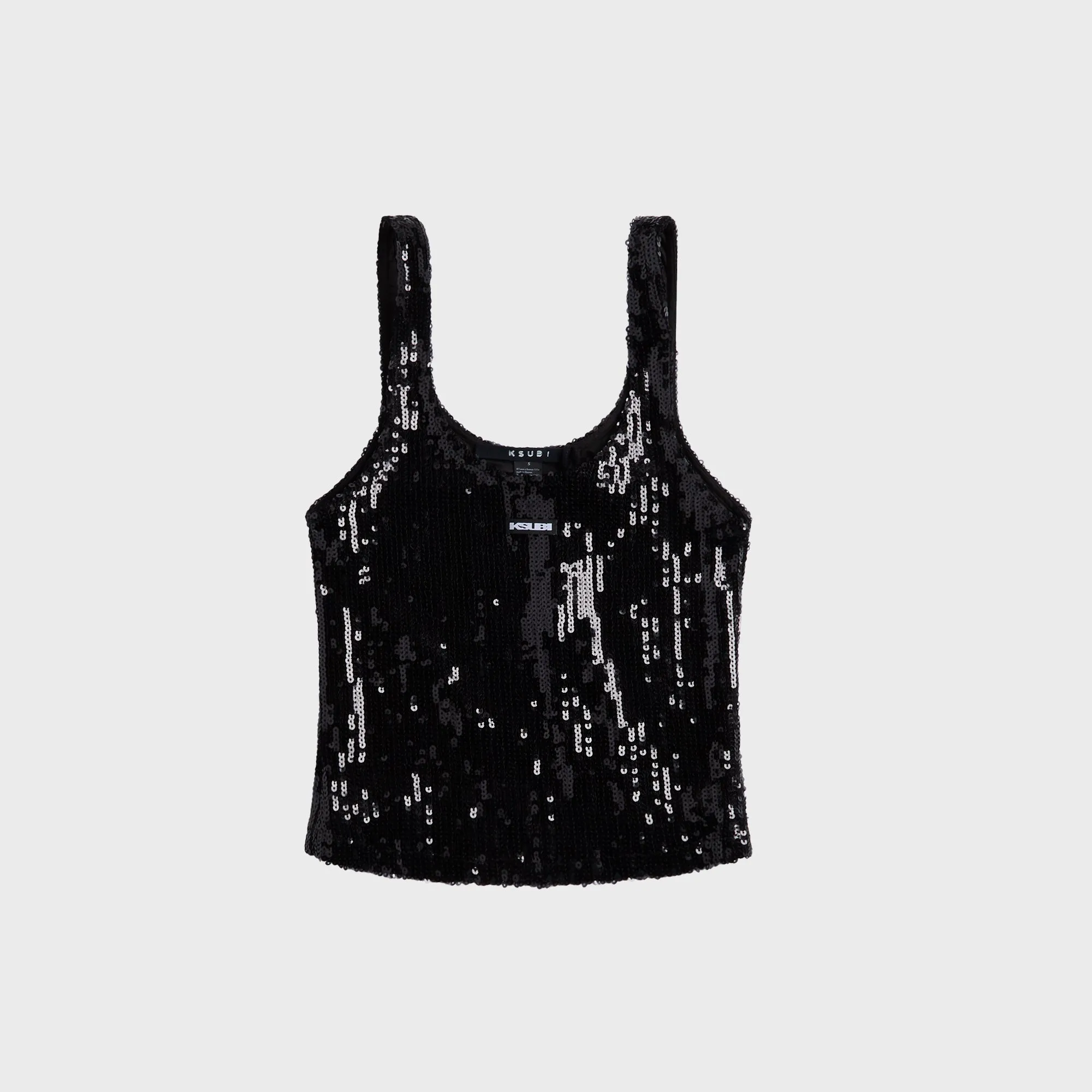 Ksubi Chloe Nude Spark Tank Top - Black Spark sold by Kith