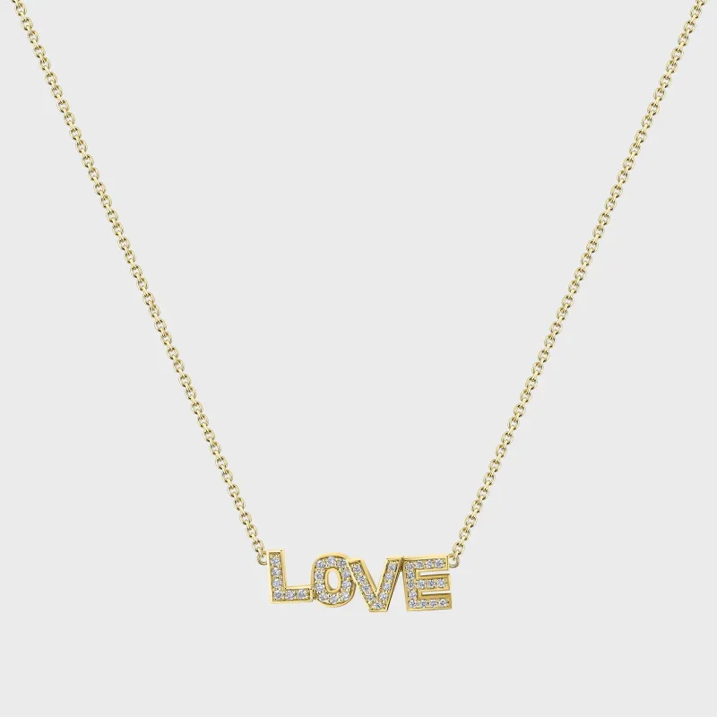 Isa Grutman Love Necklace - Yellow Gold made by Kith