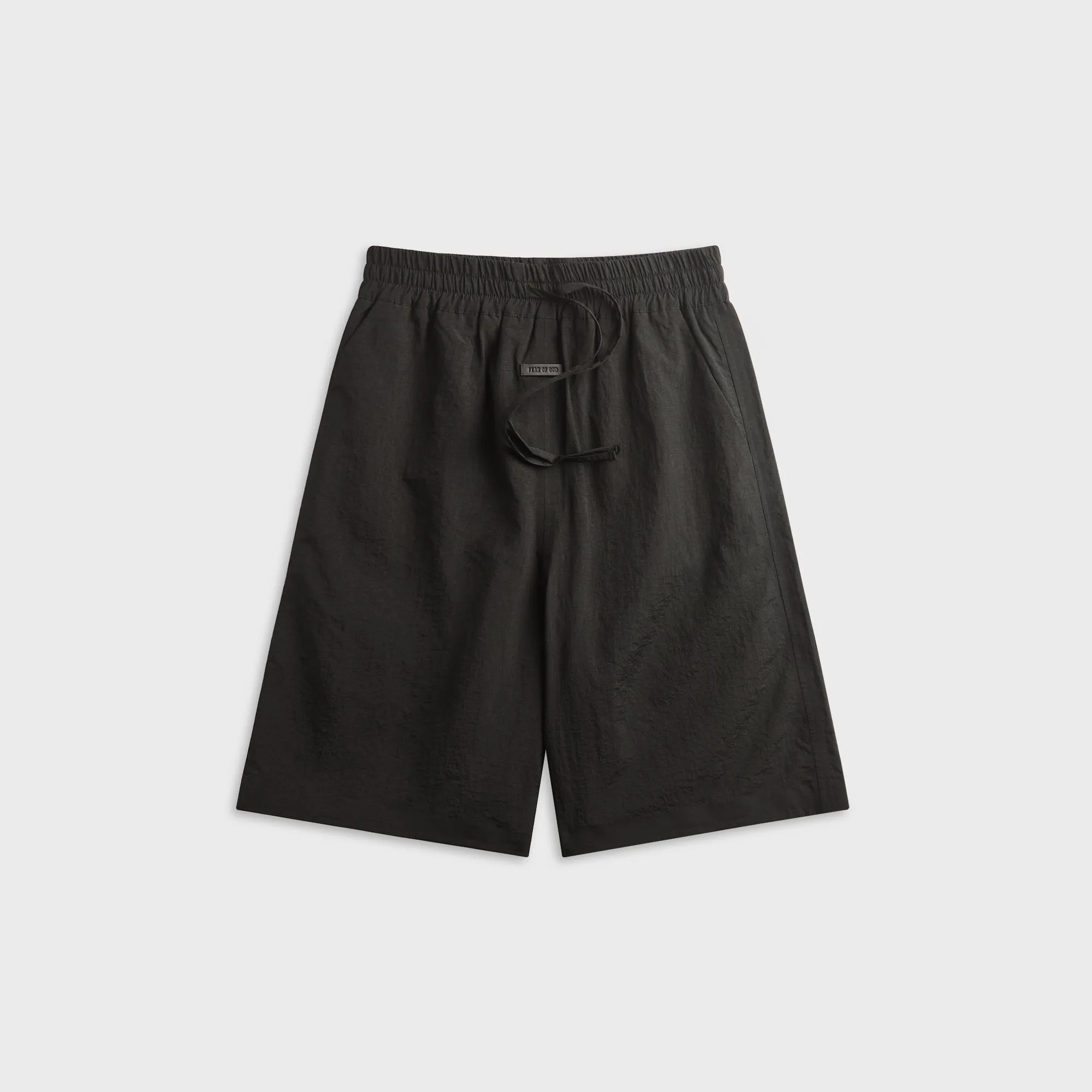 Fear of God Nylon Taffeta Padded Sport Short - Black sold by Kith