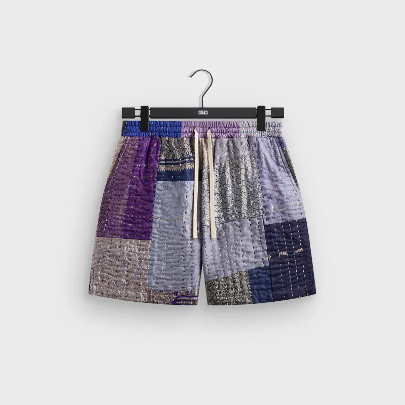 &Kin Tal Patchwork Short - Blue / Multi made by Kith