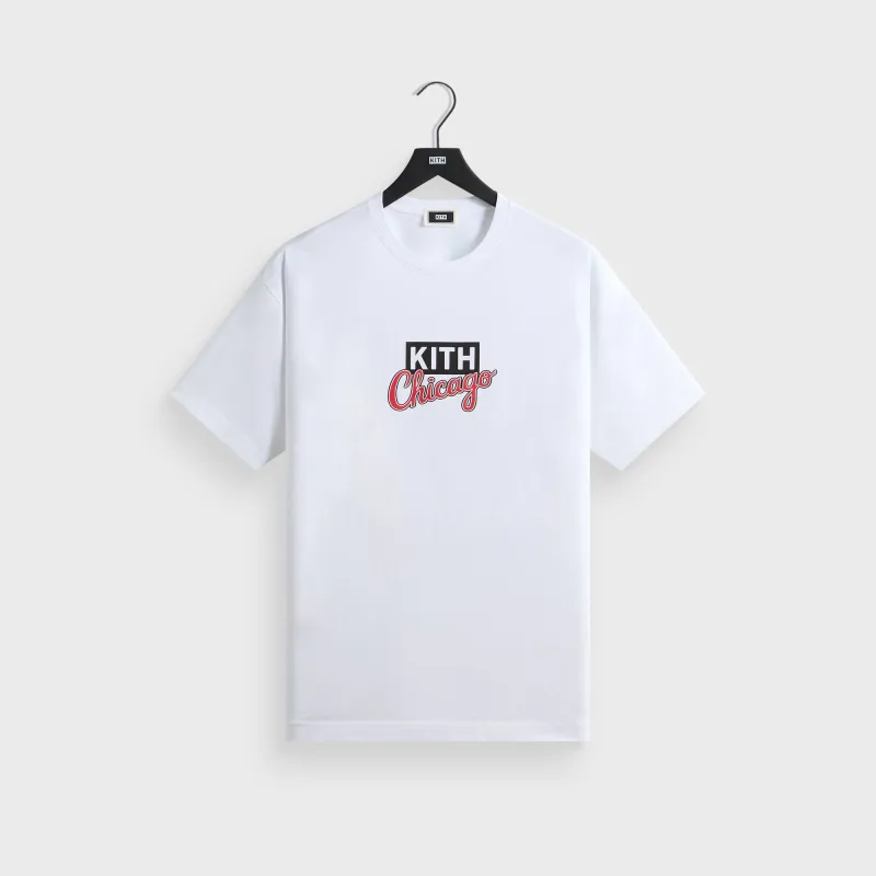 Kith Chicago Classic Logo Tee - White made by Kith