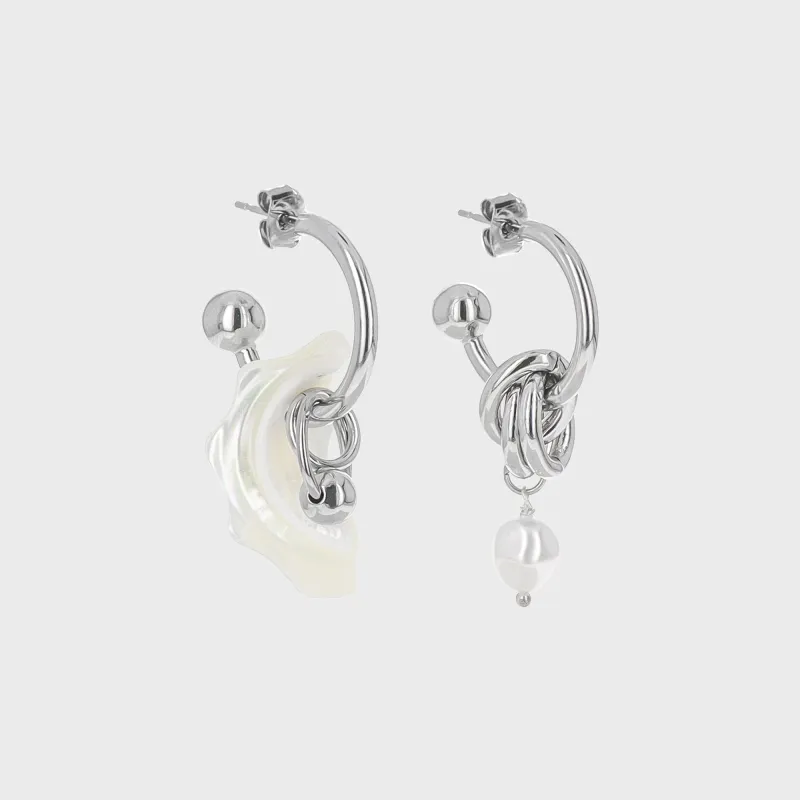 Justine Clenquet Tyler Earrings - Silver made by Justine Clenquet