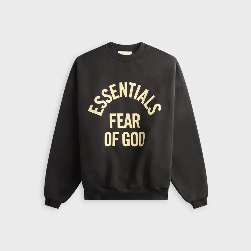 Essentials Campus 90s Crewneck Sweatshirt - Faded Black made by Essentials