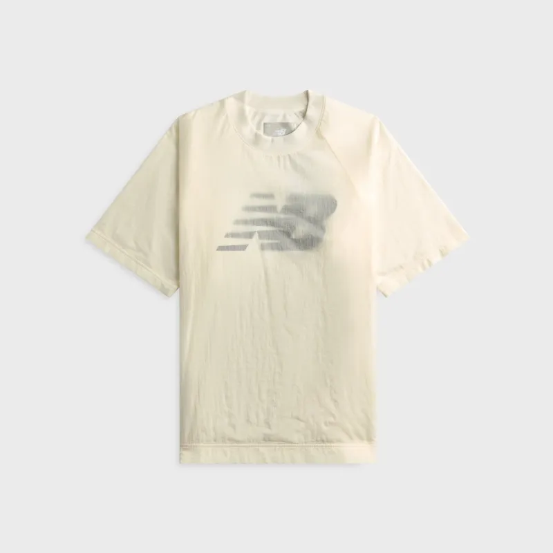 New Balance Grey Double Layer Tee - Sea Salt / White made by New Balance
