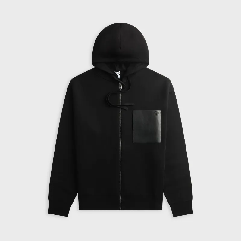 Loewe Zip-Up Hoodie - Black made by Loewe