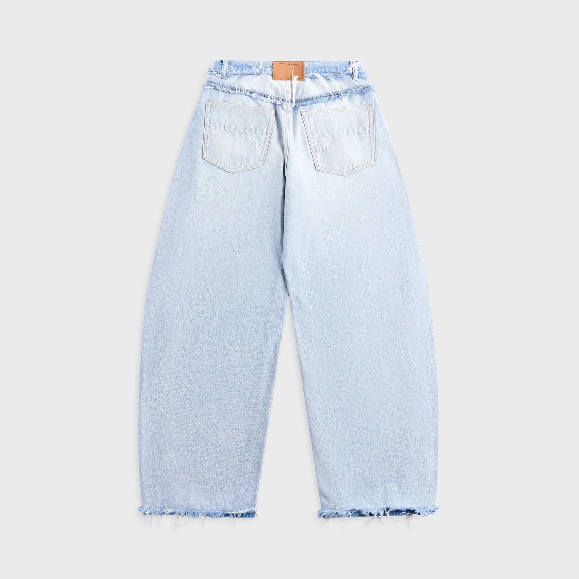 Alexander Wang Mid-rise Inverted Blow Up Jean With Embossed Logo - Inverted Bleach Blue sold by Kith product image thumbnail 2