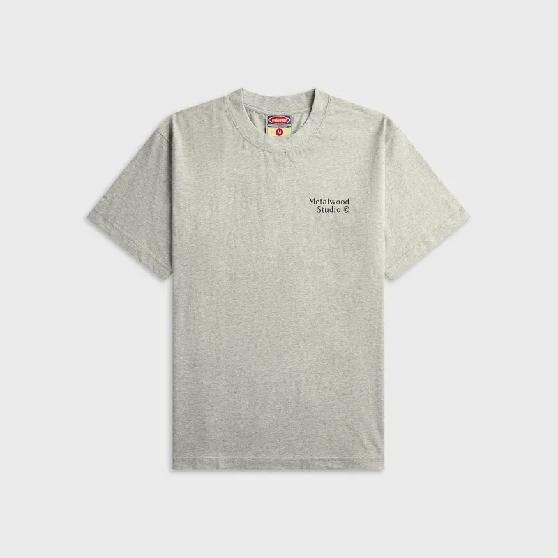 Metalwood Captcha Tee - Heather Grey made by Metalwood Studios