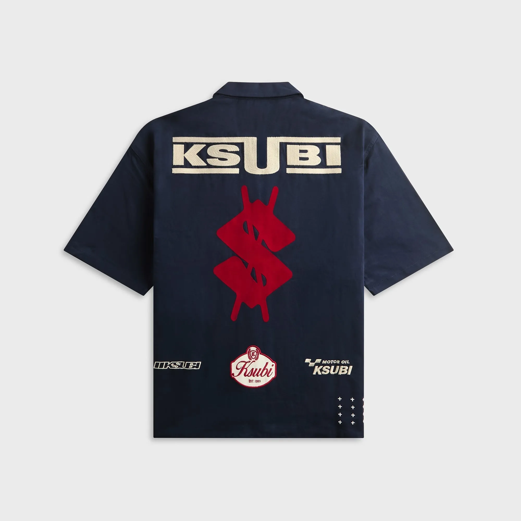 Ksubi Zoom Boiler Short Sleeve Shirt - Navy sold by Kith product image thumbnail 2