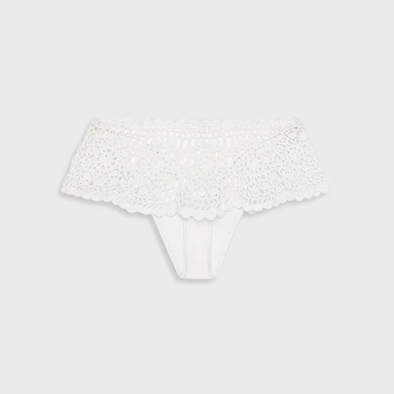 Frankies Bikinis x Paige Lorenze Shelly Crochet Swim Skirt - Marry Me made by Frankie's Bikinis