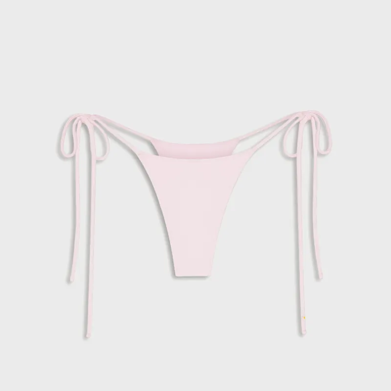 Frankies Bikinis x Paige Lorenze Divine Ribbed Bikini Bottom - Blushing made by Frankie's Bikinis