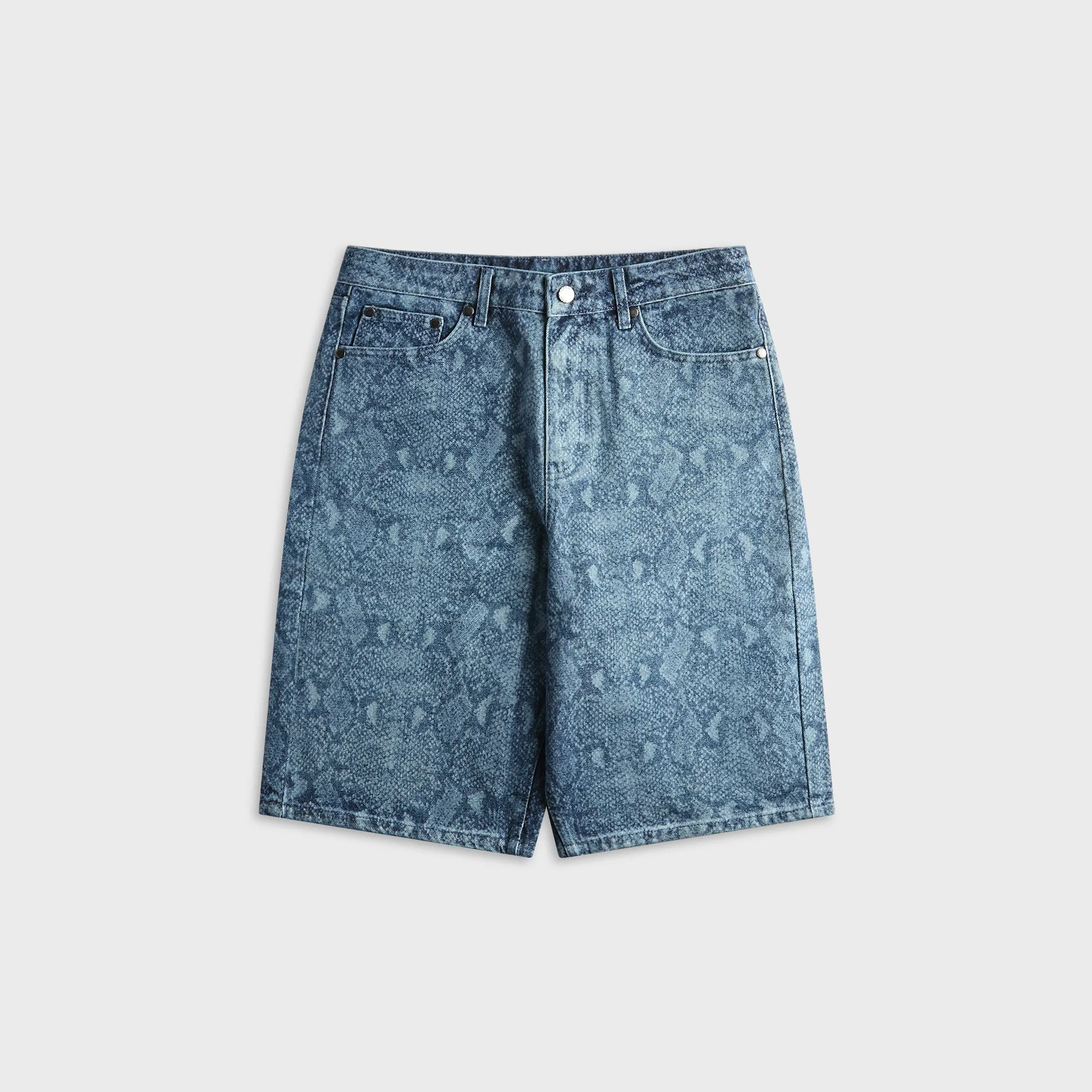Daily Paper Snake Laser Denim Short - Blue sold by Kith