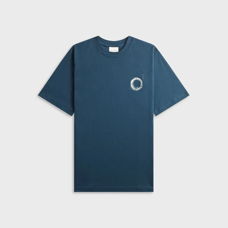 Daily Paper Orbit Drift Short Sleeve Tee - Blue Wing Teal made by Daily Paper