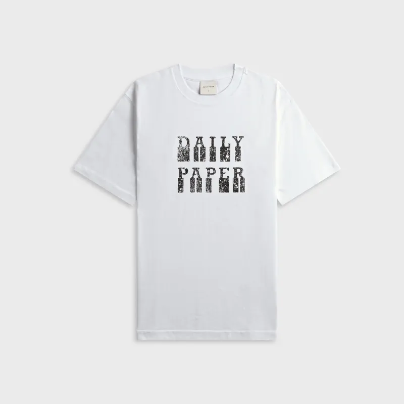 Daily Paper DP Blocked Short Sleeve Tee - White made by Daily Paper