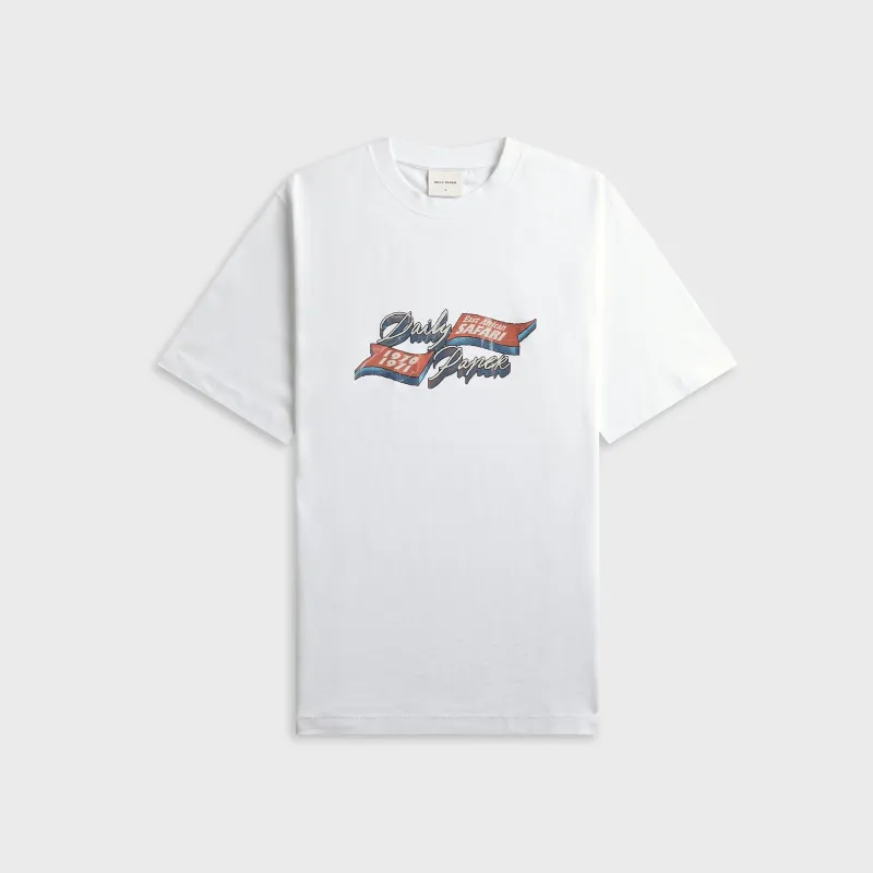 Daily Paper 3D Script Short Sleeve Tee - White made by Daily Paper