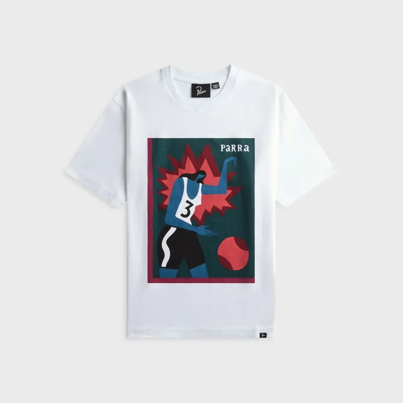 by Parra Baseketball Tee - White made by by Parra