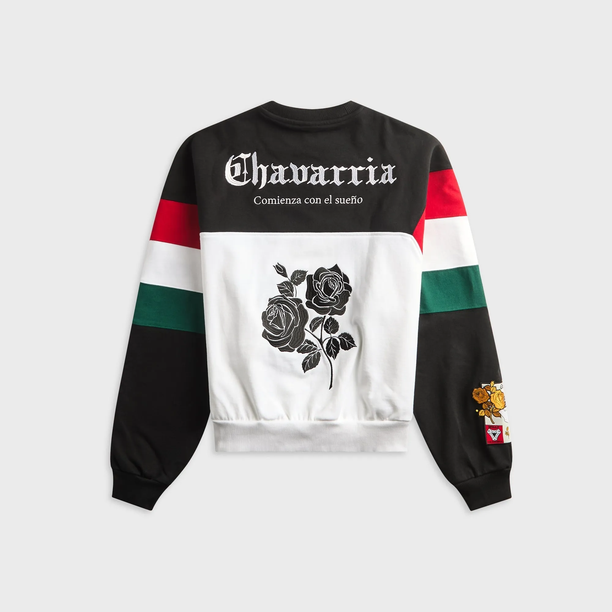 adidas x Willy Chavarria Fleece Crewneck Sweatshirt - Black / White sold by Kith product image thumbnail 2