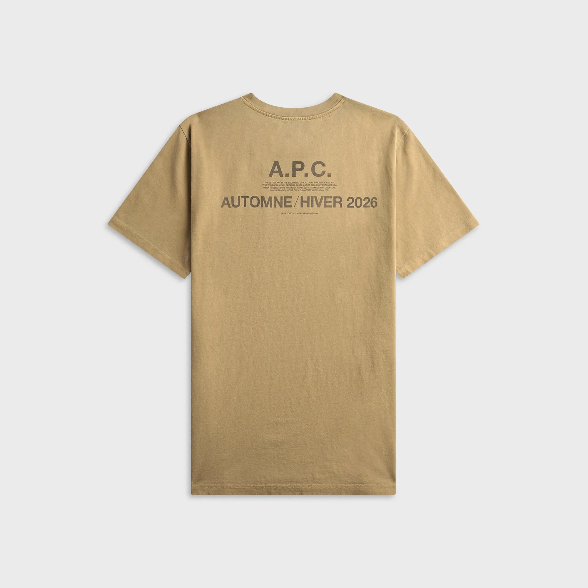 A.P.C. Autumn 26 Tee - Light Khaki sold by Kith product image thumbnail 2