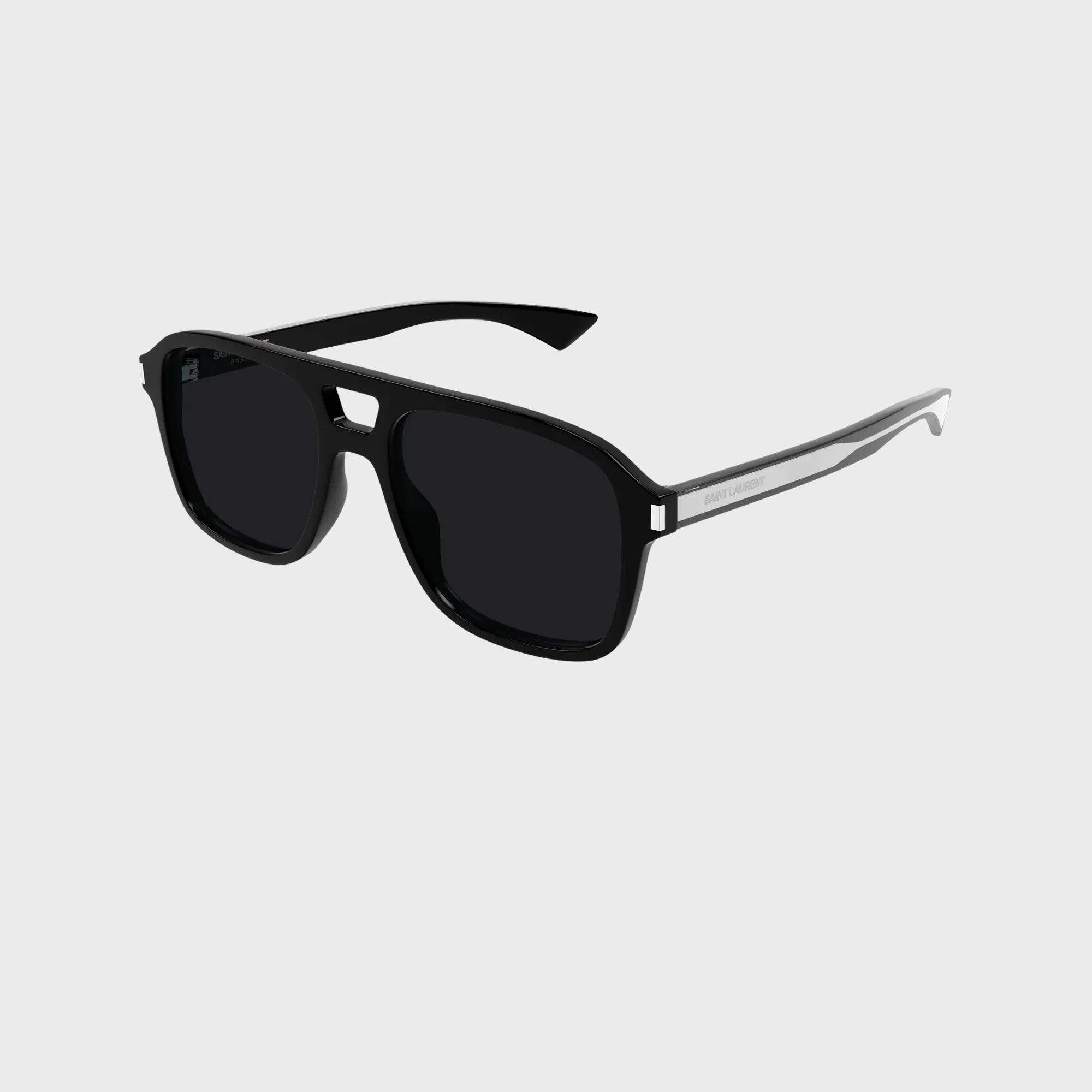 Saint Laurent Aviator Sunglasses - Black / Crystal sold by Kith