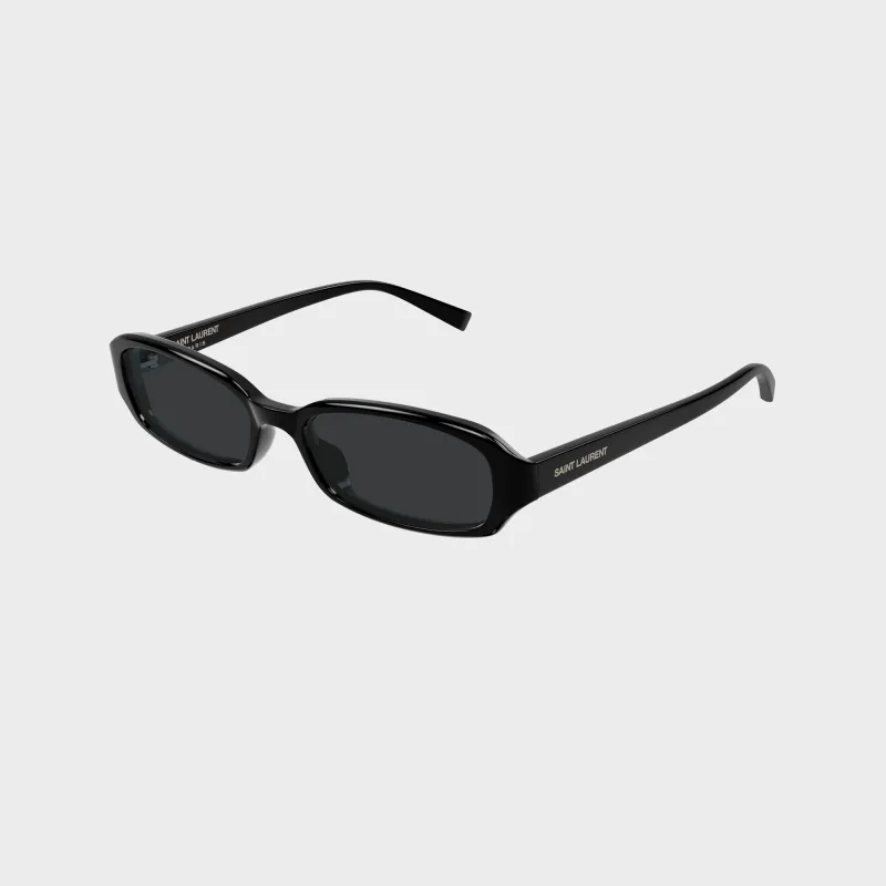 Saint Laurent Oval Sunglasses - Black made by Yves Saint Laurent
