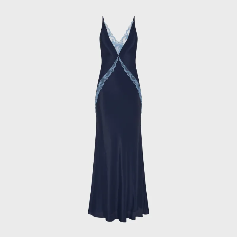 SIR Elsie Lace Gown - Navy made by SIR the label