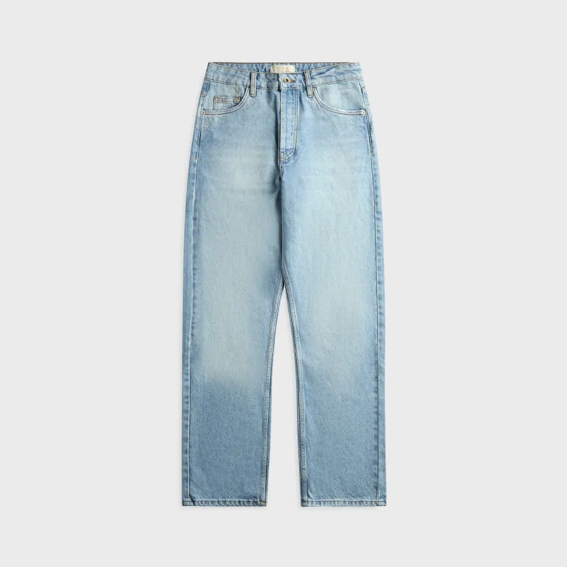 Studio Nicholson Riso Straight Leg Denim Pant - Bleached Wash made by Studio Nicholson