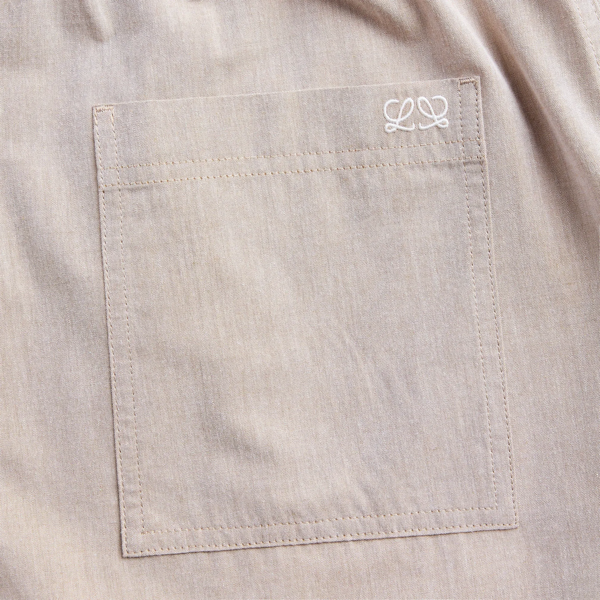 Loewe Turn-Up Cotton Short - Beige sold by Kith product image thumbnail 3