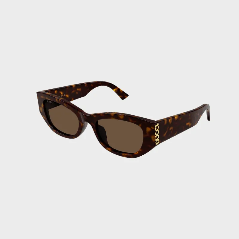 Gucci GG2044SA Cat-Eye Sunglasses - Havana / Brown made by Gucci