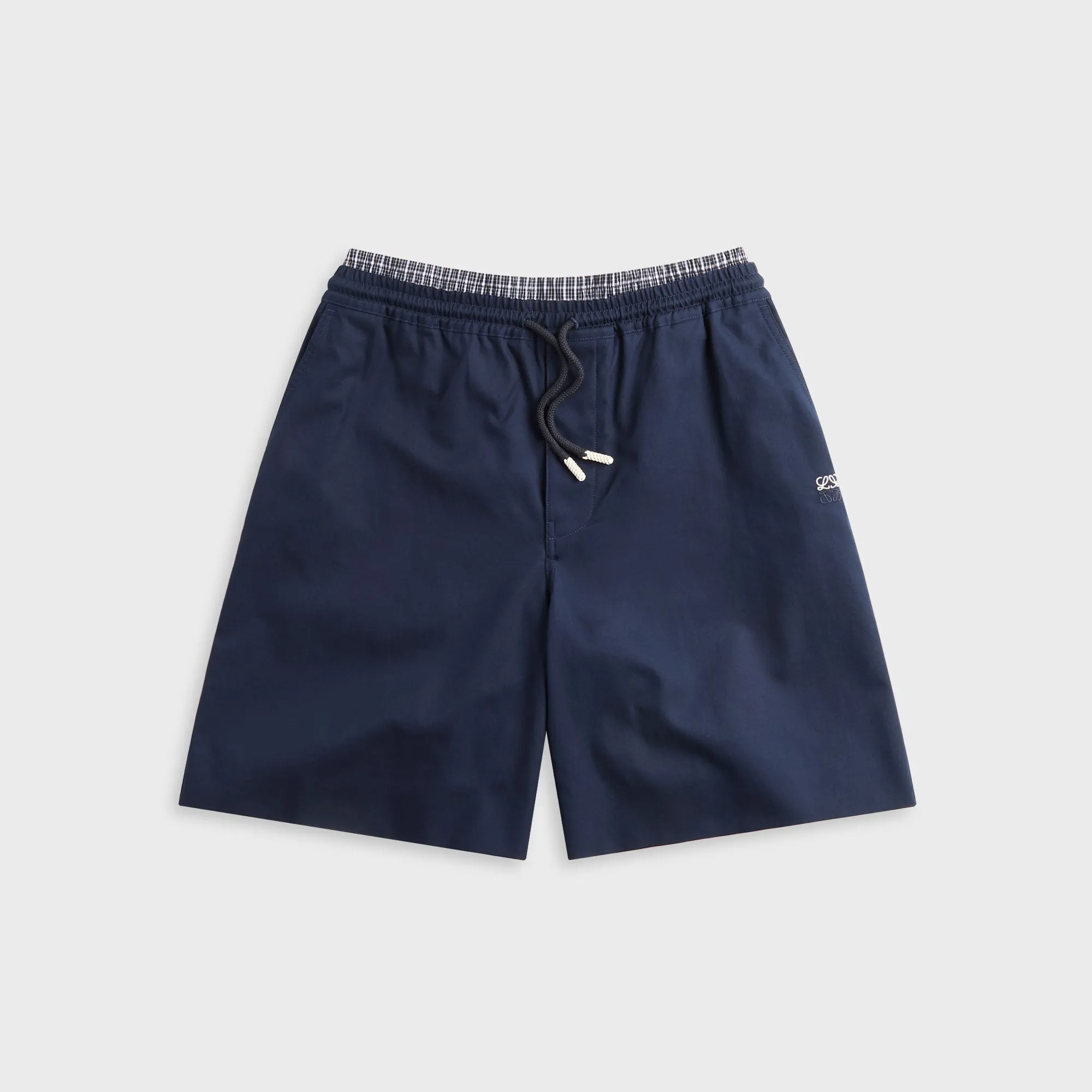Loewe Anagram Drawstring Short - Dark Navy sold by Kith